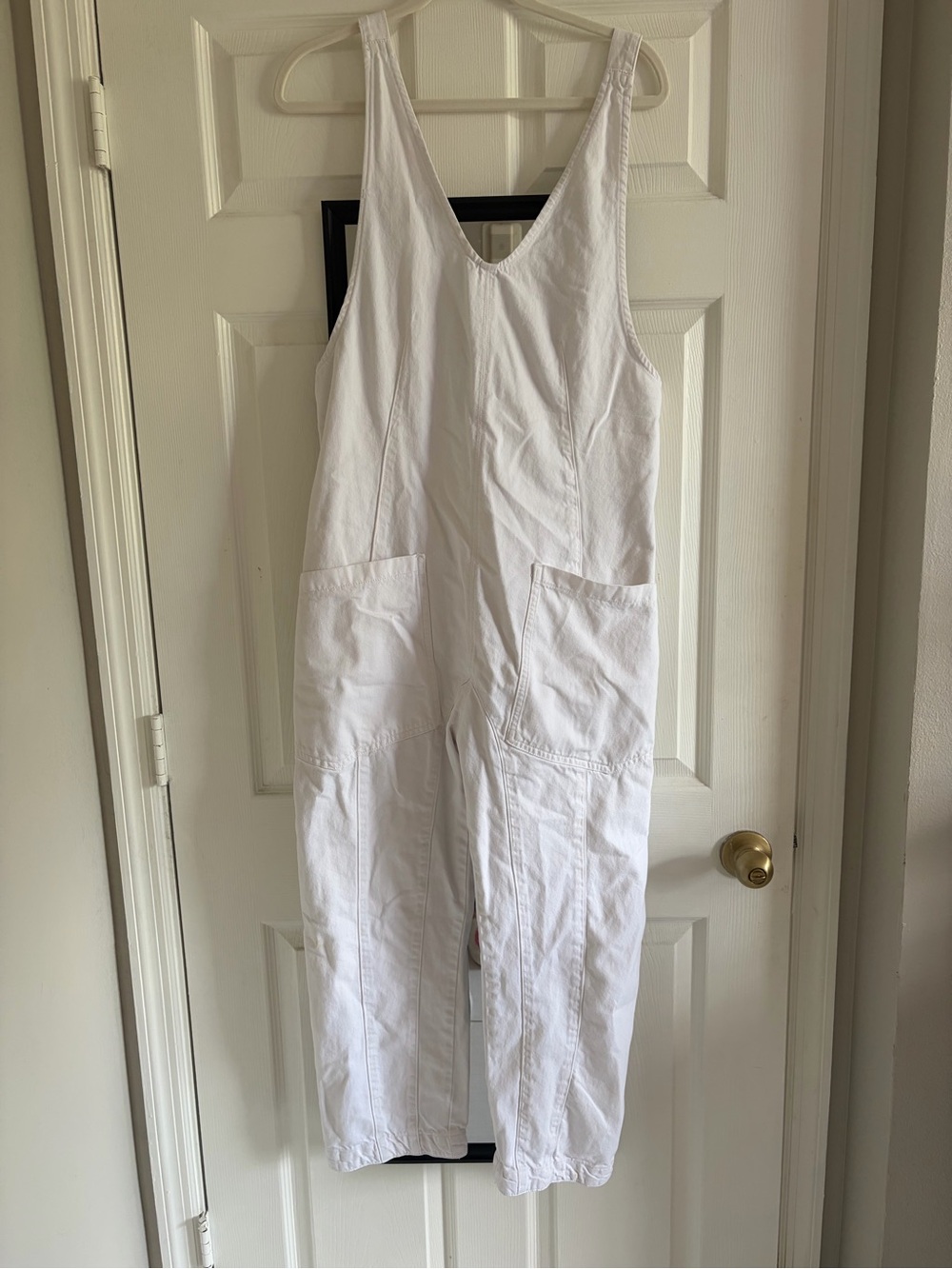 White High Roller Free People Overalls - Picture 3 of 9